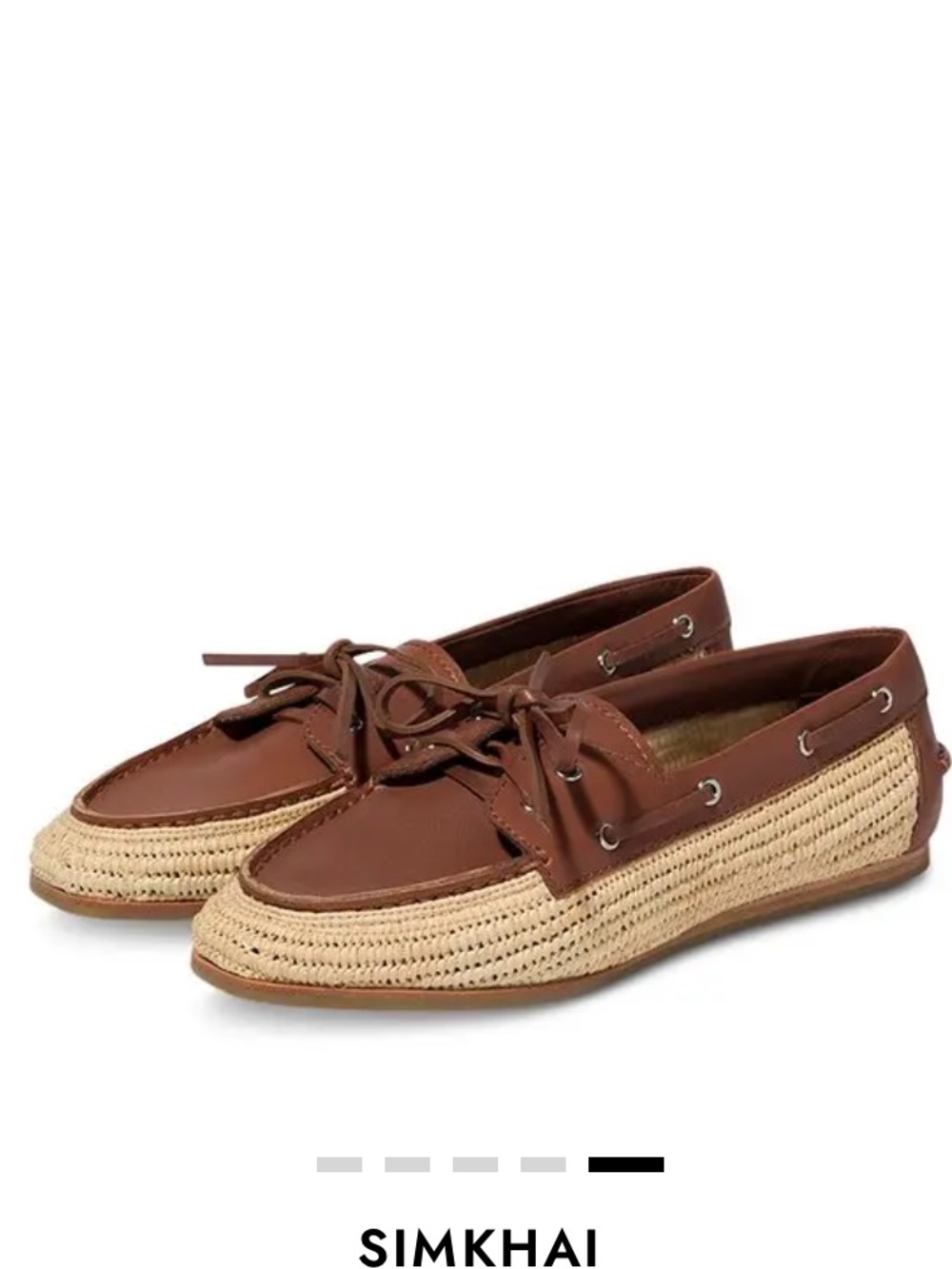 New! Simkhai Raffia Loafers 37  US 6.5